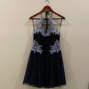 Blondie Nites Black Top with Pink Script Label